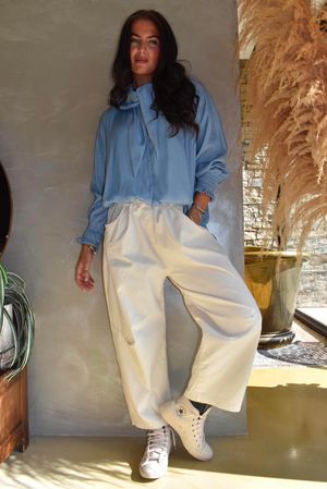 Plain Bennie Magic 7/8 Dart Barrel Pant Calico
